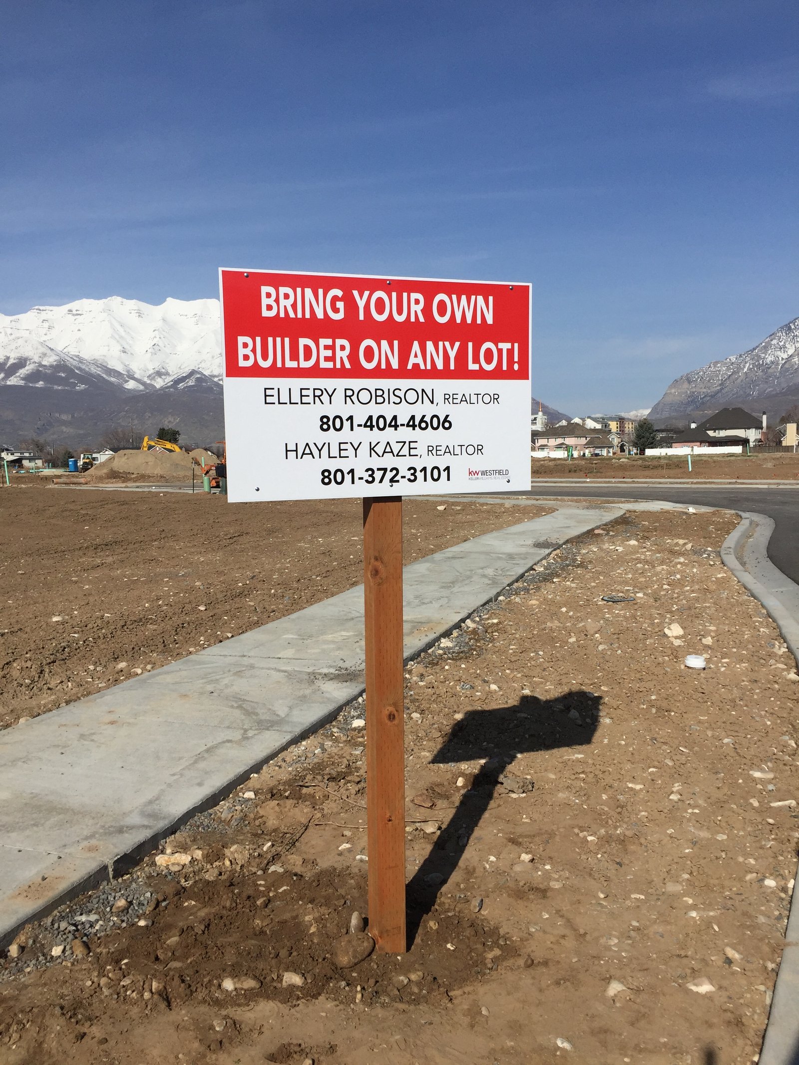 Real estate yard sign